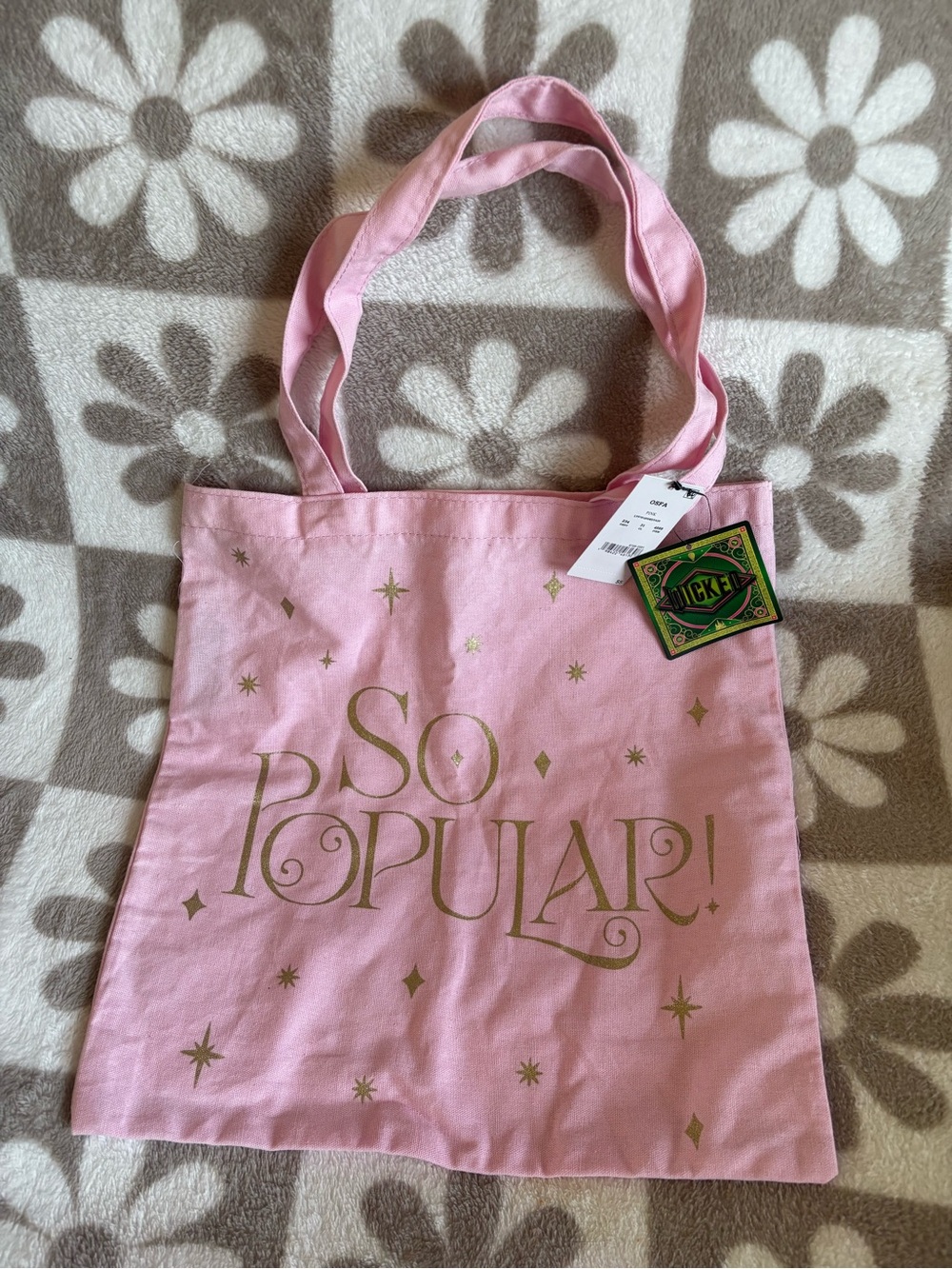Wicked “So Popular!” Pink Canvas Tote Bag